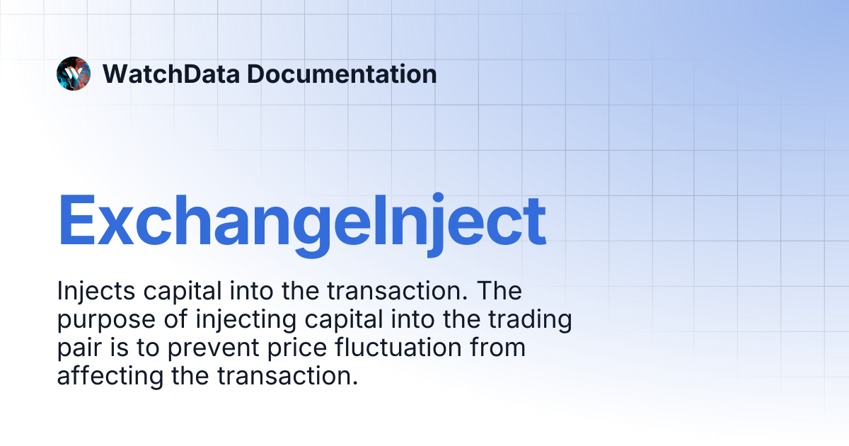 ExchangeInject | WatchData Documentation